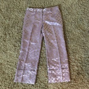 Lavender and gold brocade Elizabeth & James pants